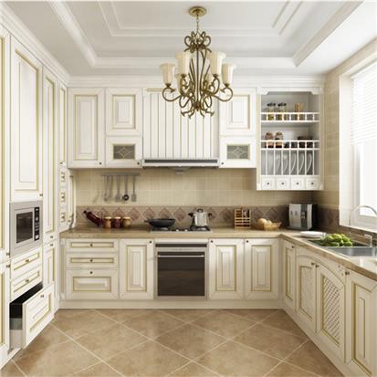 China manufacturers modern mdf wooden cabinet furniture design luxury contemporary white pvc wood kitchen cabinets  HS-KC79