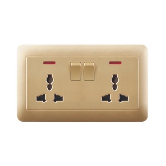 13a 2 gang switch double socket uk  TH23