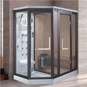 White Red Pine Indoor Cabine Douche Steam Sauna for Sale  HS-SR932AZX