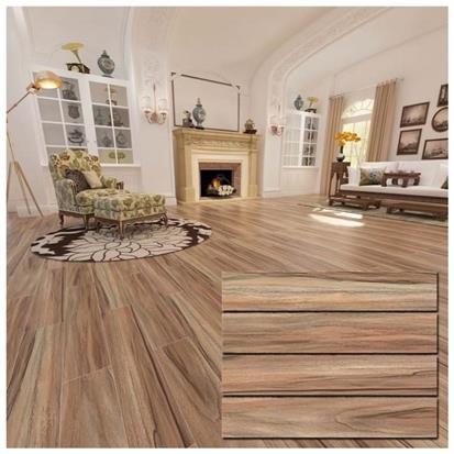 Brown Glazed Ceramic Floor Tile 150 x 800mm HMF815217