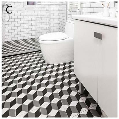 Black Glazed Ceramic Floor Tile 300 x 300mm HSK6001