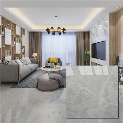 Grey Polished Ceramic Floor Tile 600 x 600mm HS6401PQ