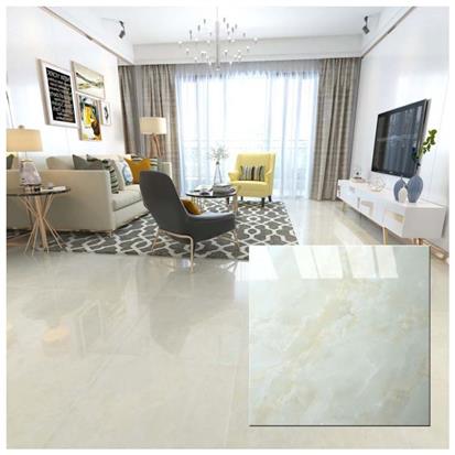 White Polished Porcelain Floor Tile 600 x 600mm HS825GN