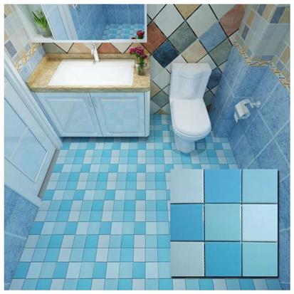 Blue Polished Ceramic Wall Tile 300 x 300mm YPTLNQ8666