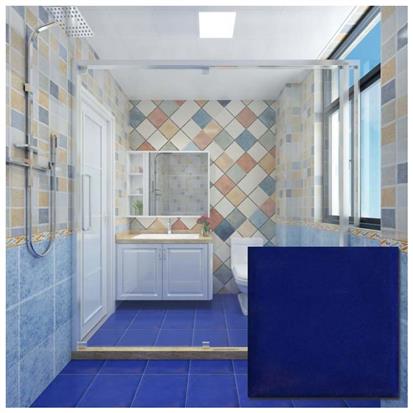 Blue Polished Ceramic Floor Tile 300 x 300mm YPYC8007