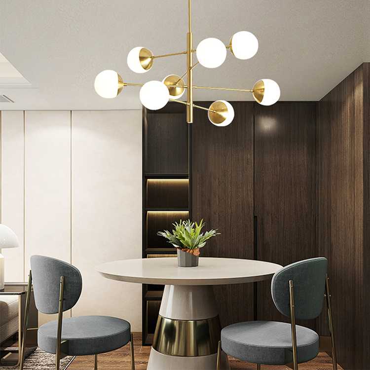 Modern Acrylic Flush Ceiling Chandelier - Hanse Light Products