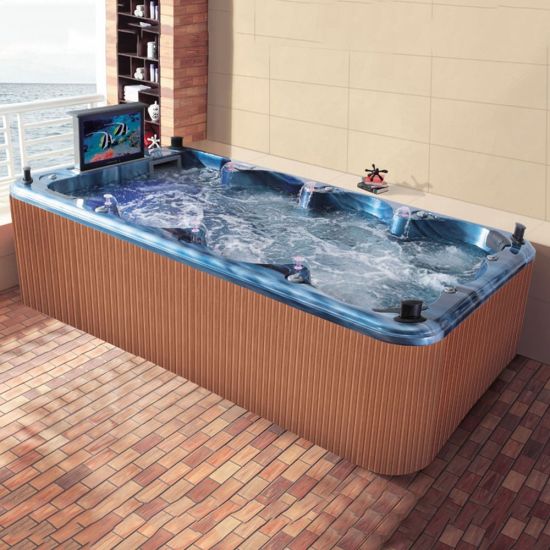 158 Inch Length Chinese 8 Person Outdoor Spas Hot Tubs Pools