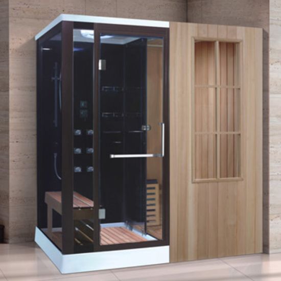 Full Glass Door Shower Hinge Steam Shower Sauna Combined Room Combination