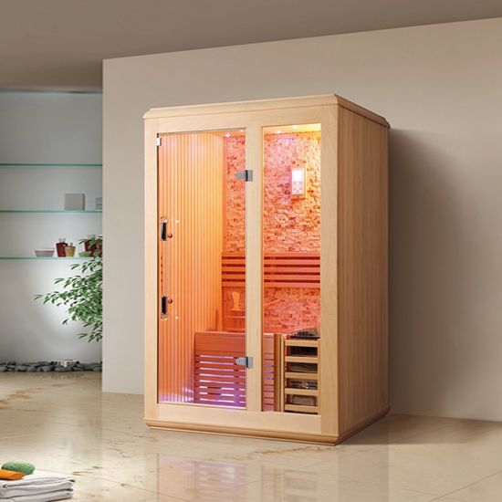 Modern Sauna Room House with Sauna Heater and Sand Timer