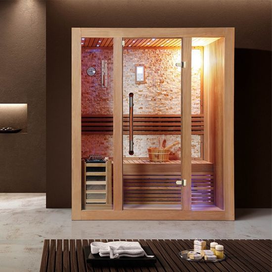 2 Person Dry Wood Corner Sauna Room House Box