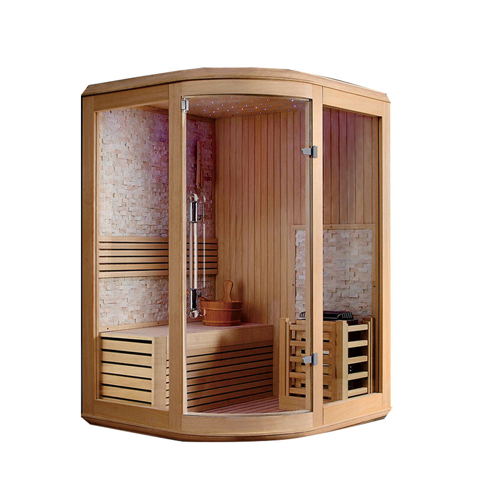 Russian Sauna Room/ Indoor Sauna/ Corner Traditional Sauna Room