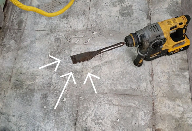 how to install peel and stick tile to concrete